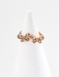 Butterfly Crystal Ring – 18K Gold Plated S925 Sterling Silver Vintage Style