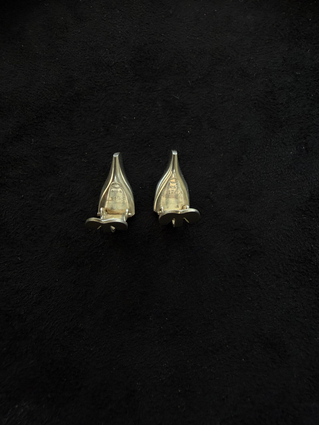 Georg Jensen 116A Clip Earrings – Vintage Sterling Silver Modernist Earrings