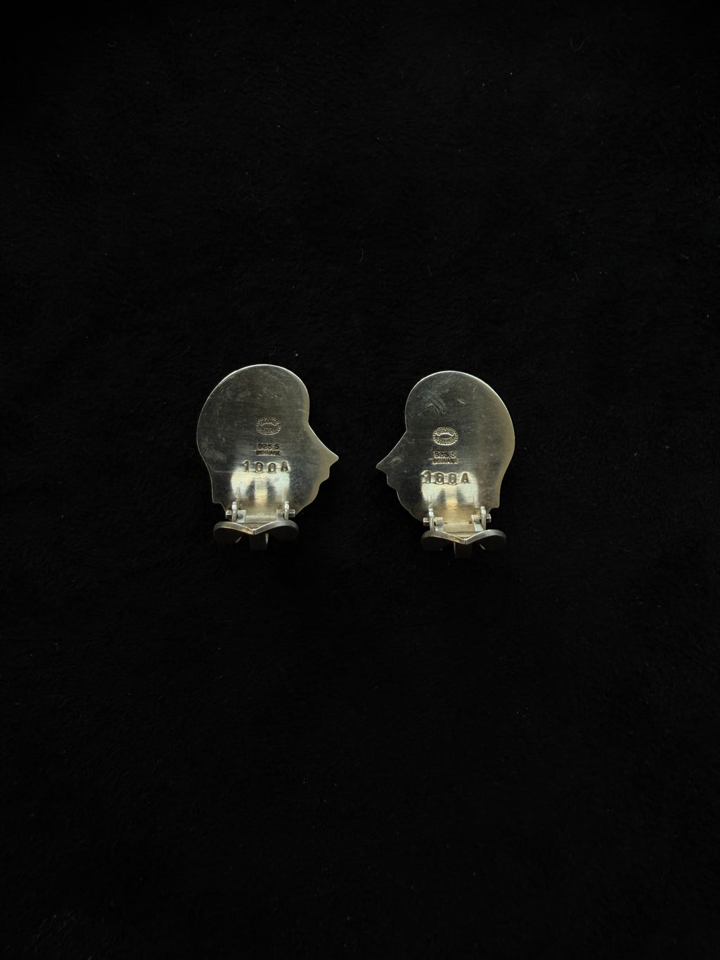 Georg Jensen 100A Tulip Clip Earrings – Vintage Sterling Silver Earrings