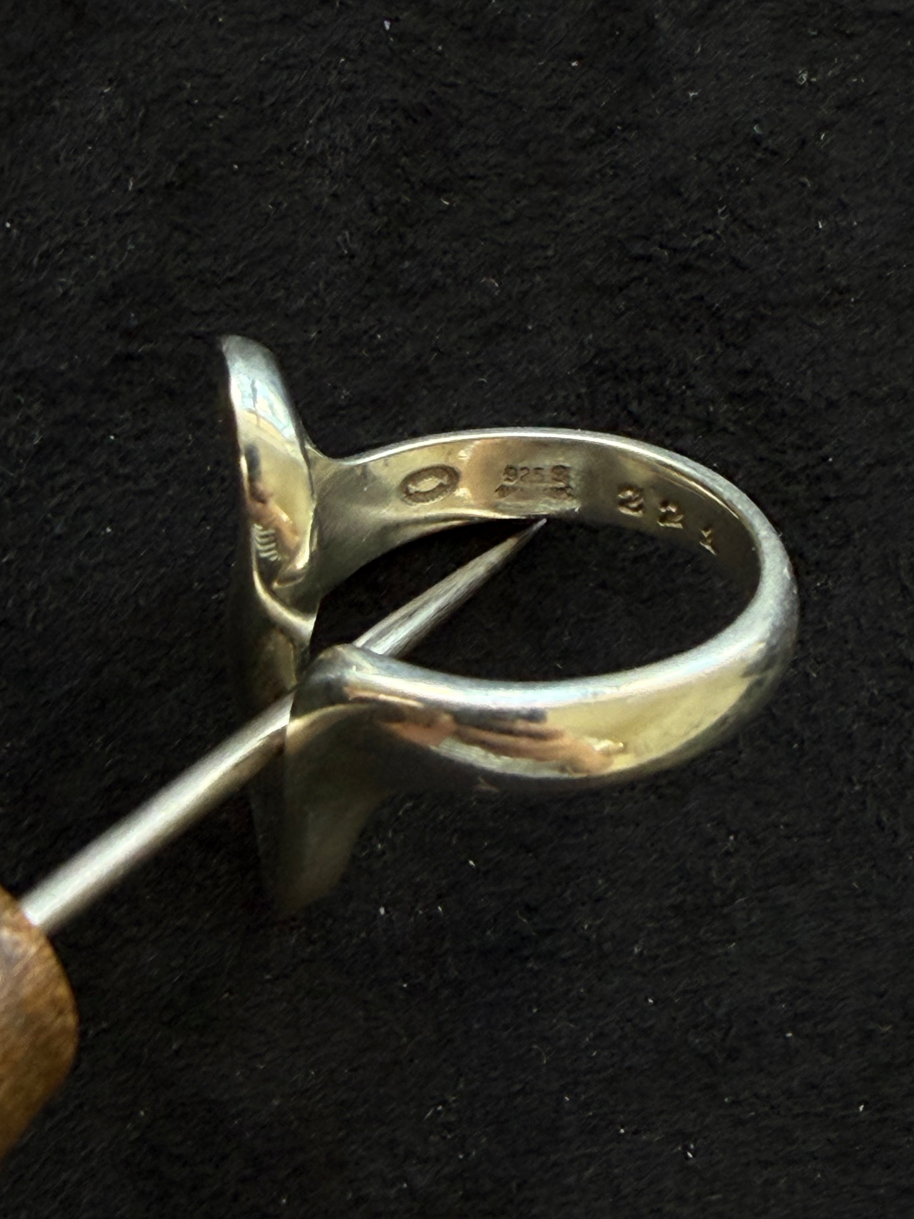Georg Jensen 221A Ring – Vintage Sterling Silver Sculptural Ring