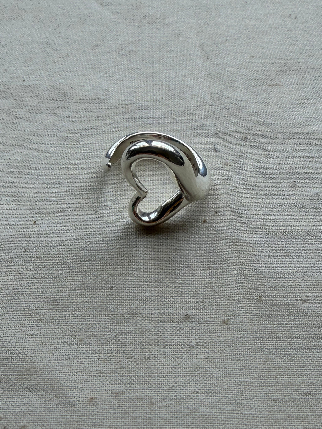 Tiffany & Co. Elsa Peretti Open Heart Ring – Sterling Silver Vintage Ring
