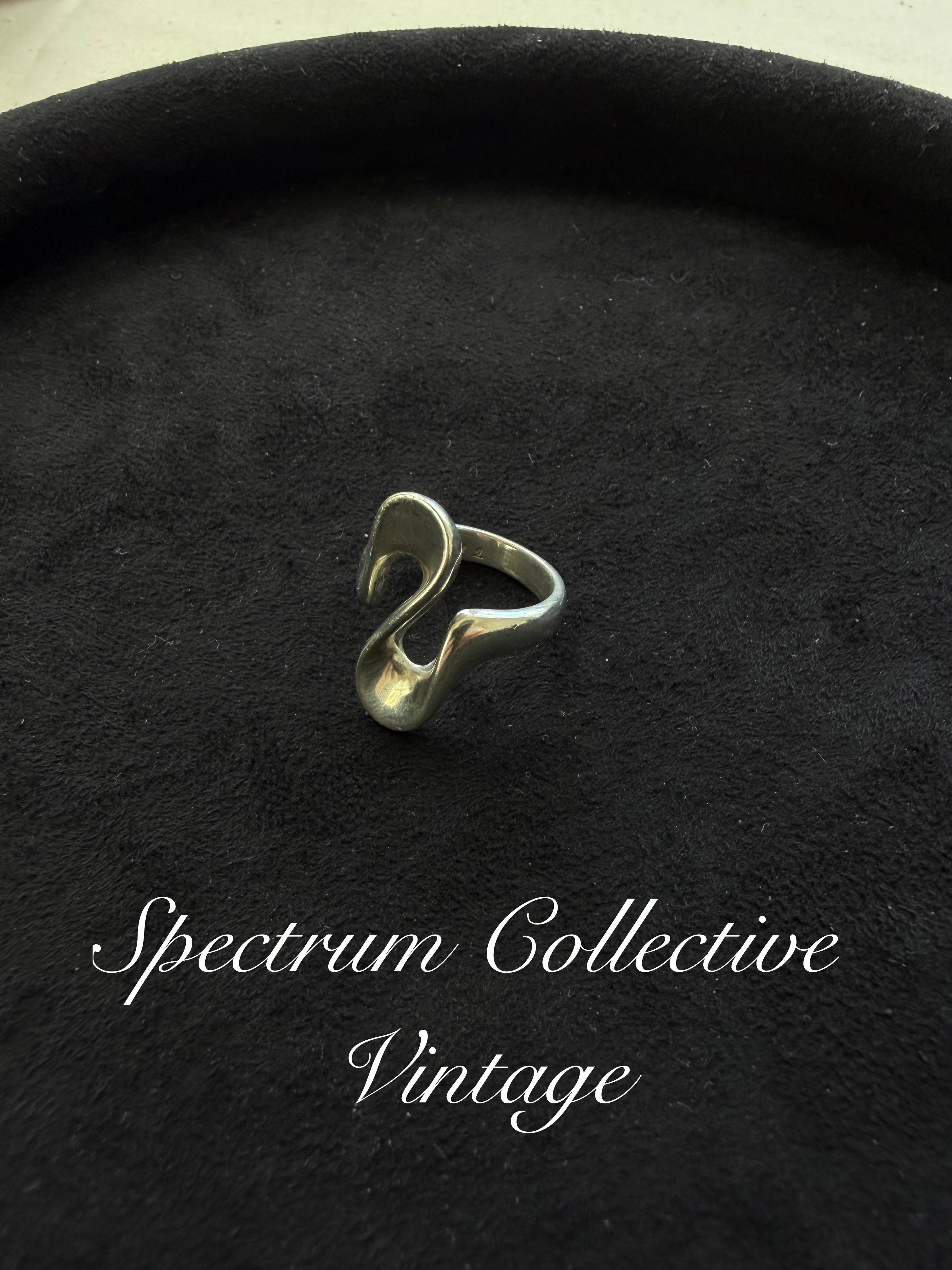 Georg Jensen 221A Ring – Vintage Sterling Silver Sculptural Ring