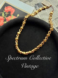 D’ORLAN Vintage Heart Choker – 22K Gold Plated Vintage New (Old Stock)