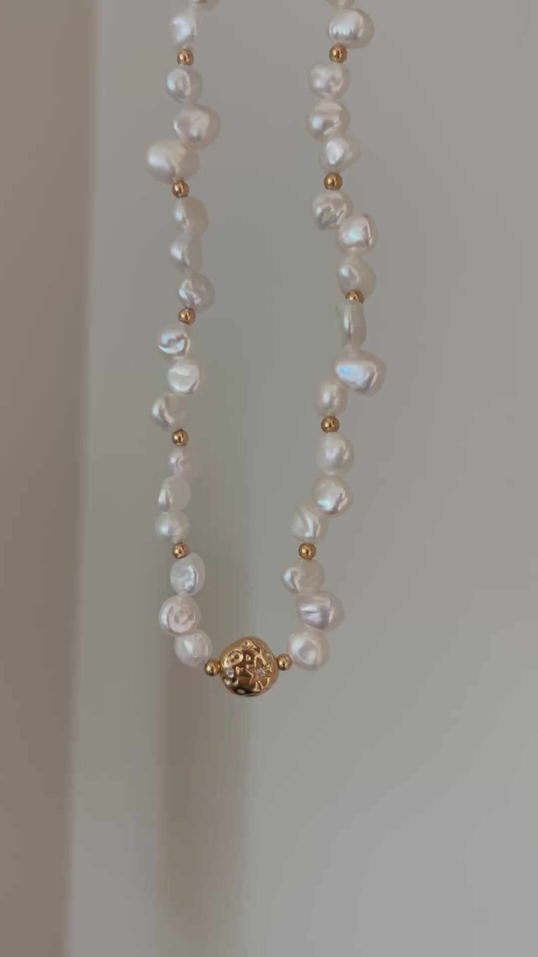 Celestial Coin Baroque Pearl Necklace & Bracelet – 18K Gold Plated S925 Sterling Silver Vintage Styl